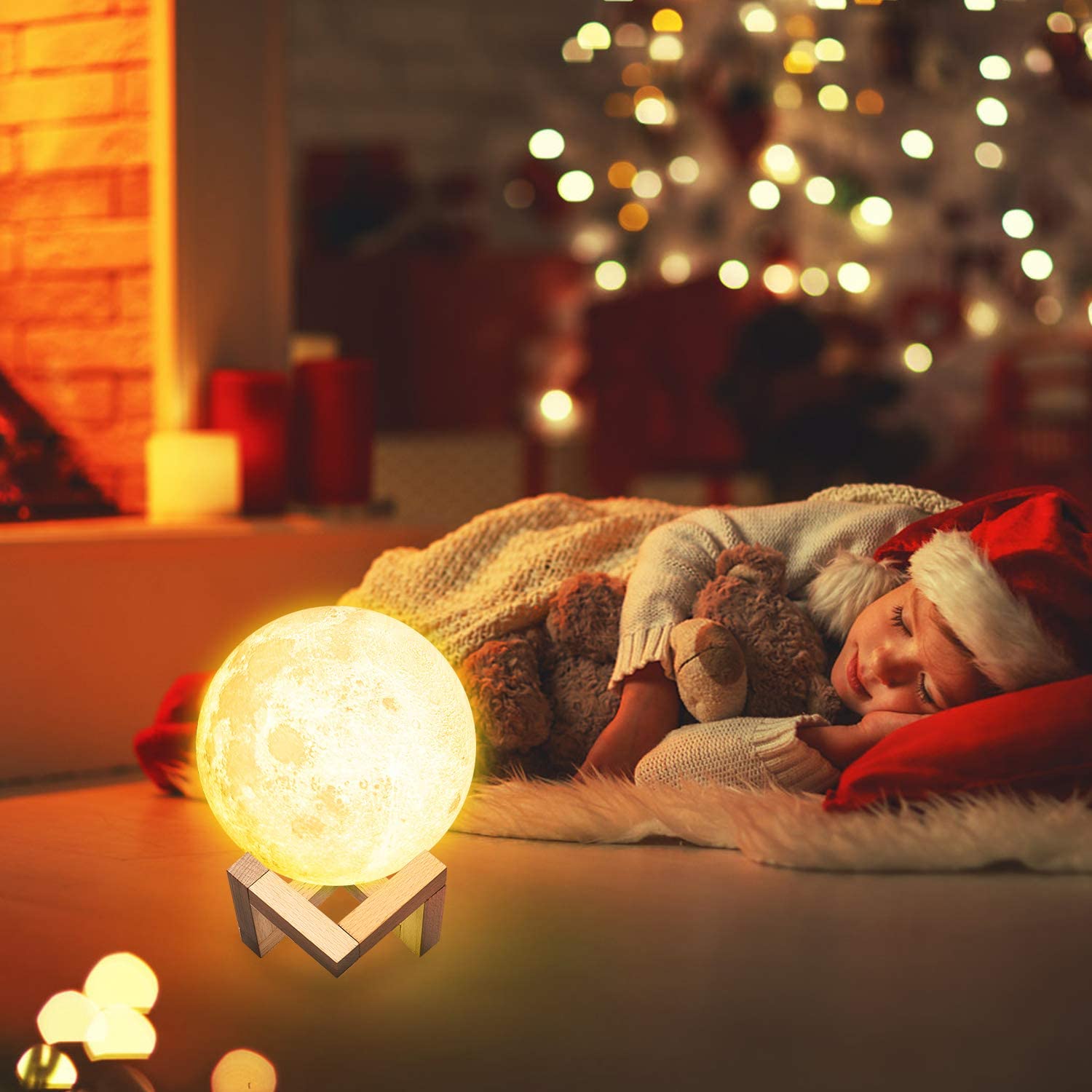 Unikátní lampa ve tvaru měsíce