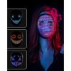 zábavná LED svítící maska na celý obličej s nastavitelnými animacemi přes Bluetooth