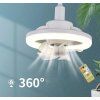 Moderní stropní ventilátor s LED světlem E27 a dálkovým ovládáním
