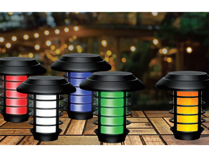 Ηλιακή λάμπα κήπου RGB με τηλεχειριστήριο