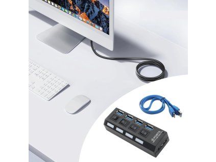 ποιοτικός διανομέας USB 4 θυρών