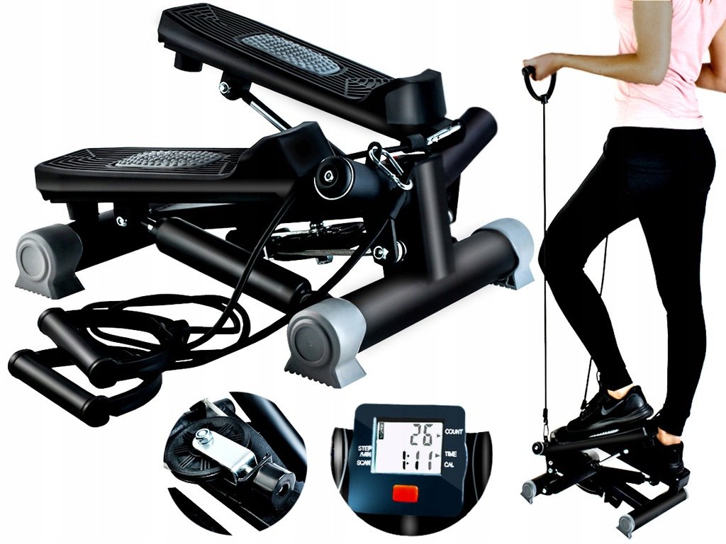 ODLIČAN PODESIVI TWIST SWING STEPPER S KONOPCIMA