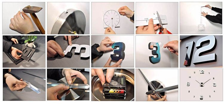 odličan moderan zidni sat