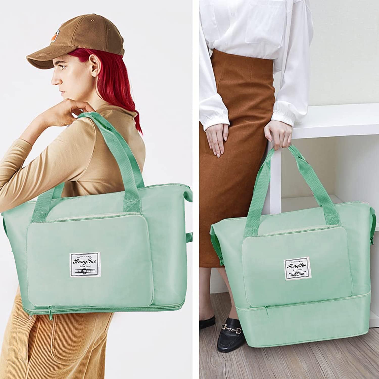 korisna ženska putna torba na preklop - proširiva