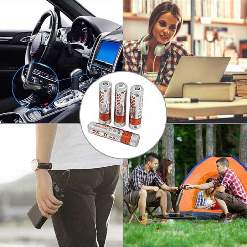 Premium AAA punjive baterije - paket od 4