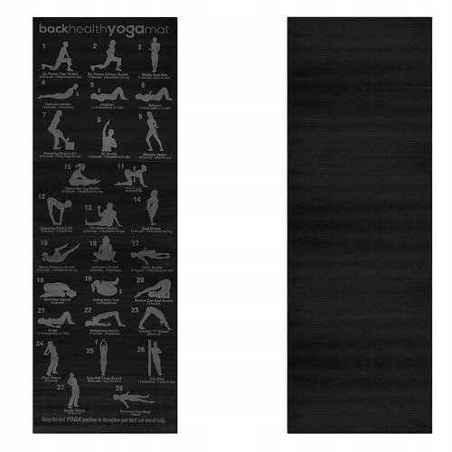 Yoga mat - prostirka za jogu s primjerima položaja