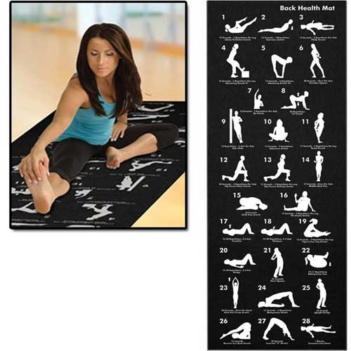 Yoga mat - prostirka za jogu s primjerima položaja