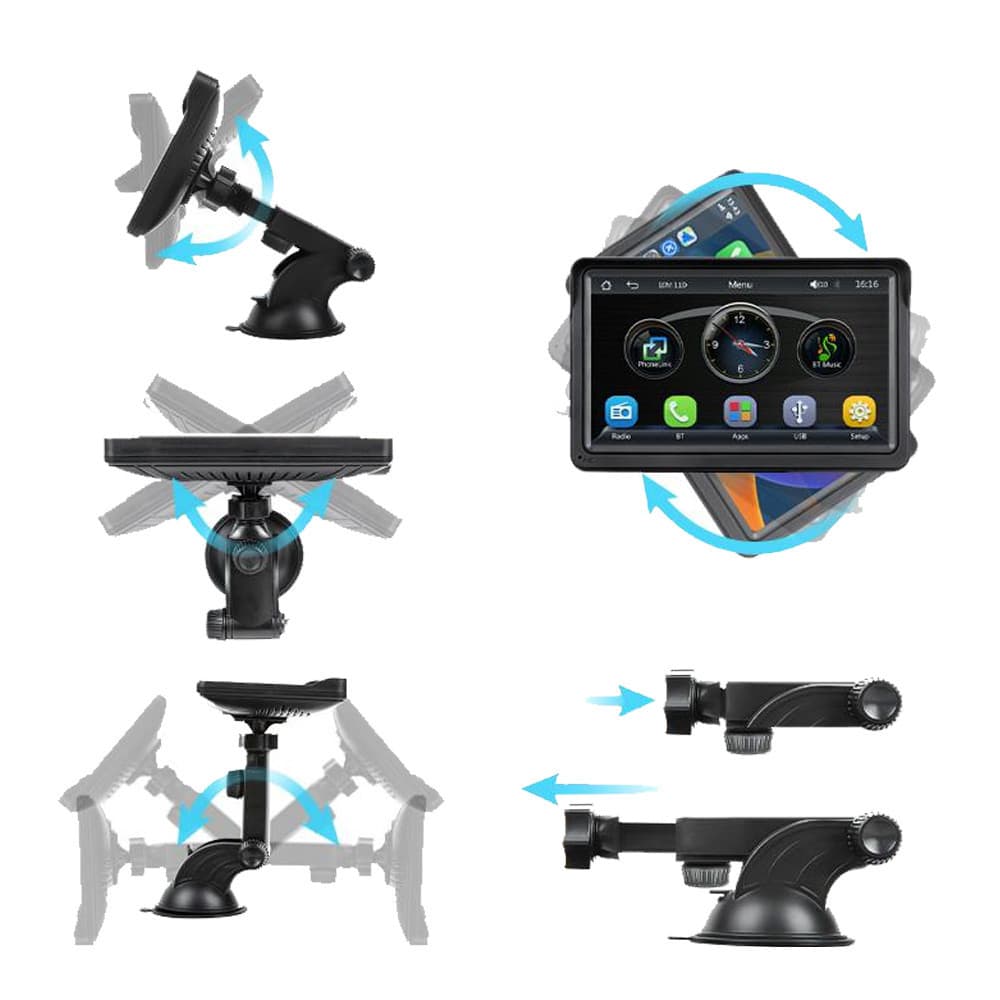 Snažan prijenosni automobilski zaslon od 7 inča