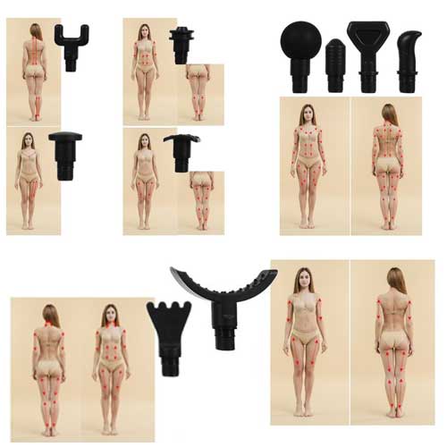 Profesionalni bežični masažni pištolj s 12 nastavaka