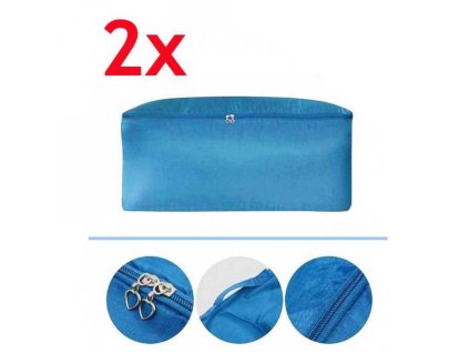 DVOSTRUKO PAKIRANJE - Torba za odlaganje odjeće i deka - plava