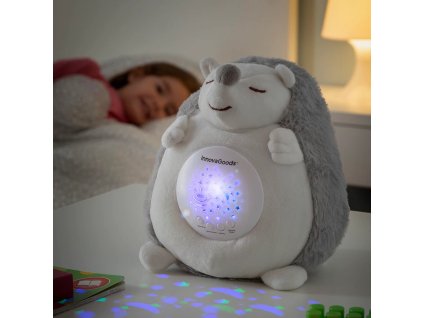 Plišani jež - s bijelim šumom i noćnim svjetlom - multifunkcionalna plišana igračka