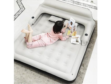 Udoban krevet na napuhavanje - madrac s naslonom