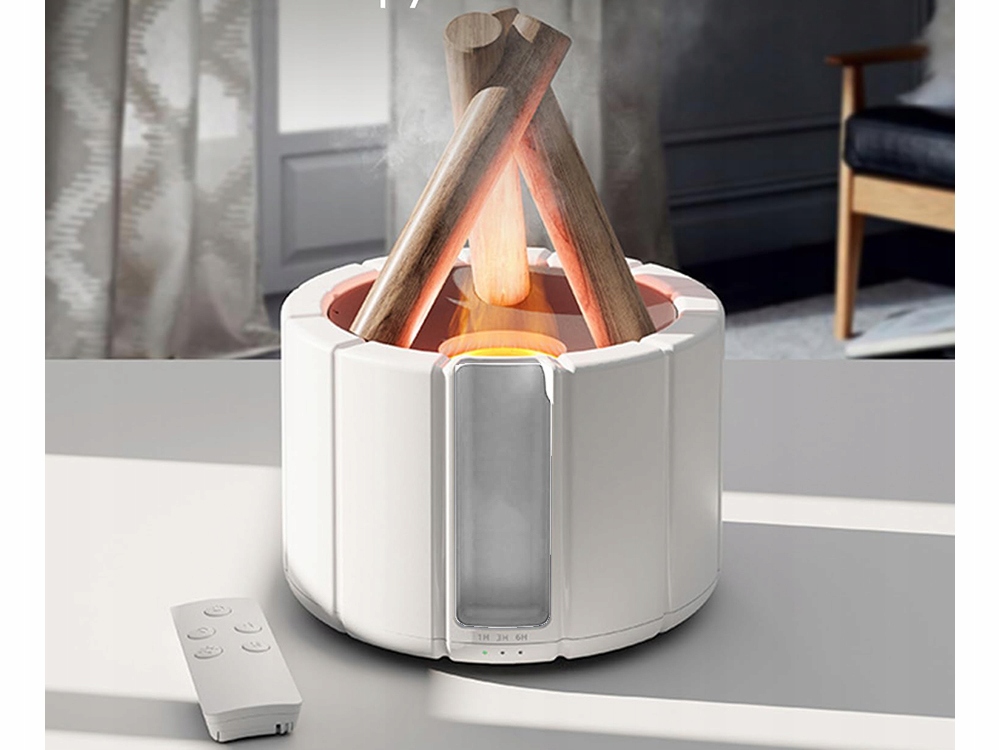 Stílusos párásító tábortűz hatással