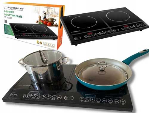 Egyedülálló indukciós tűzhely - kéttányéros