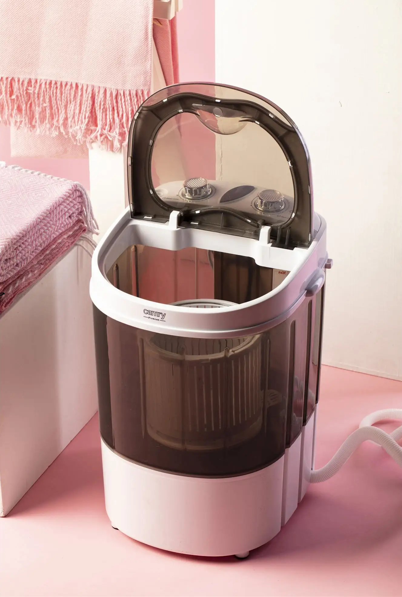 Hordozható mosógép centrifugával