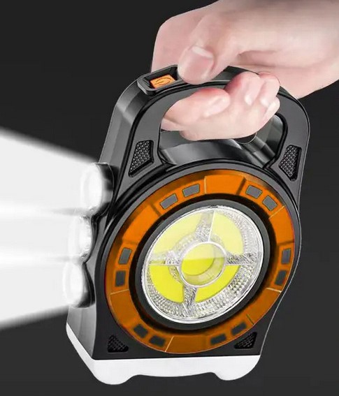  napelemes LED-es zseblámpa powerbankkal