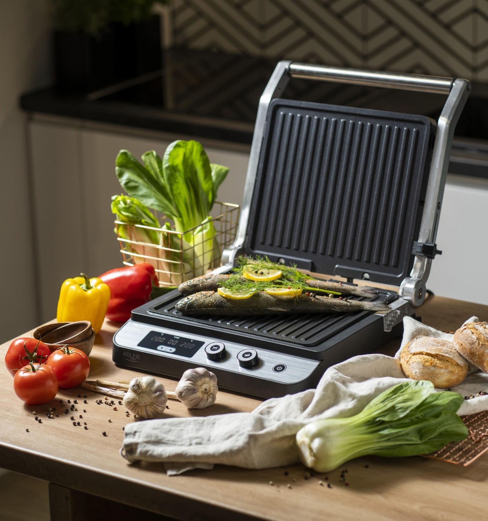 Erőteljes elektromos grill