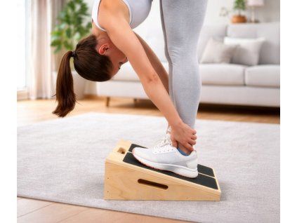 állítható fa vádlinyújtó platform