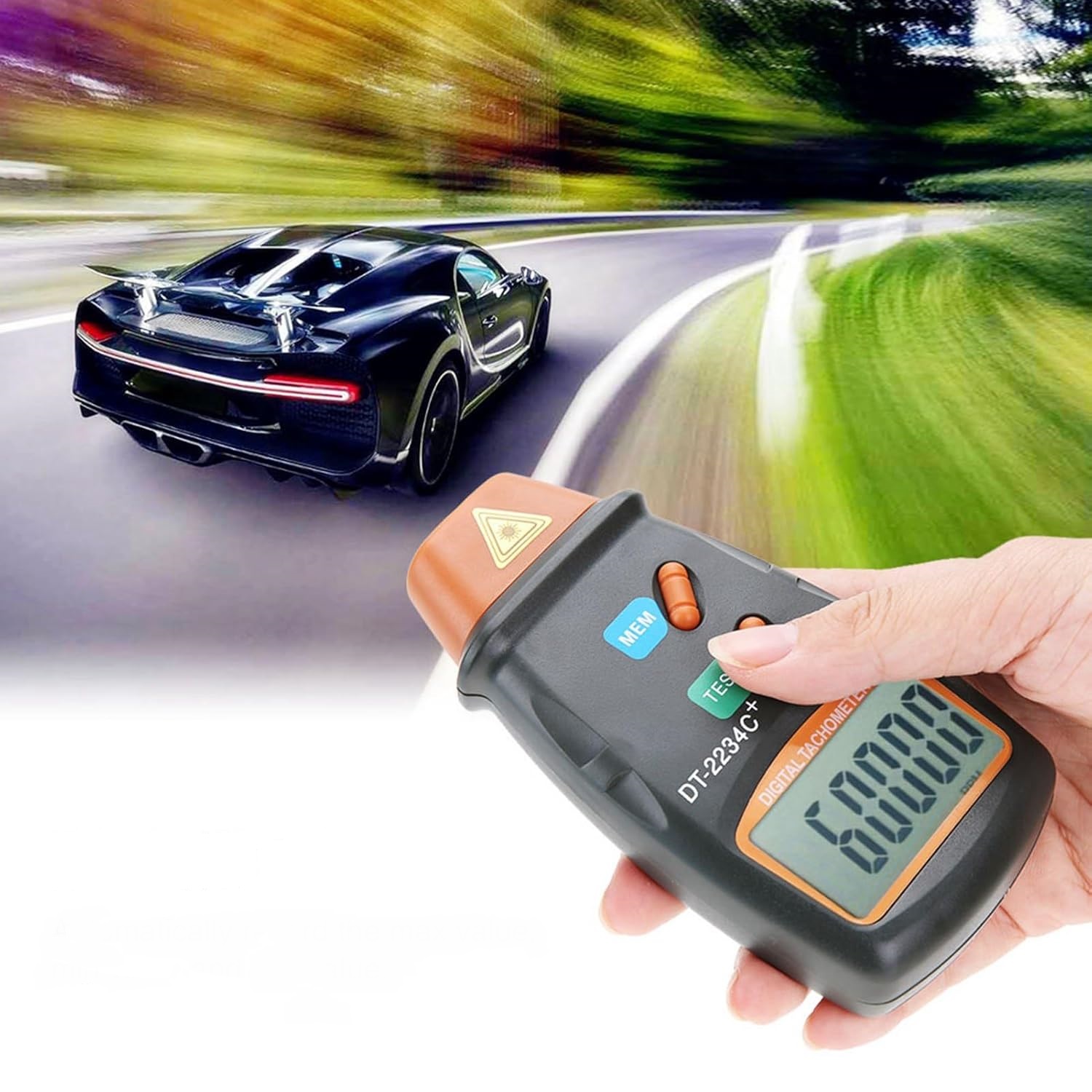 laserowy cyfrowy tachometr