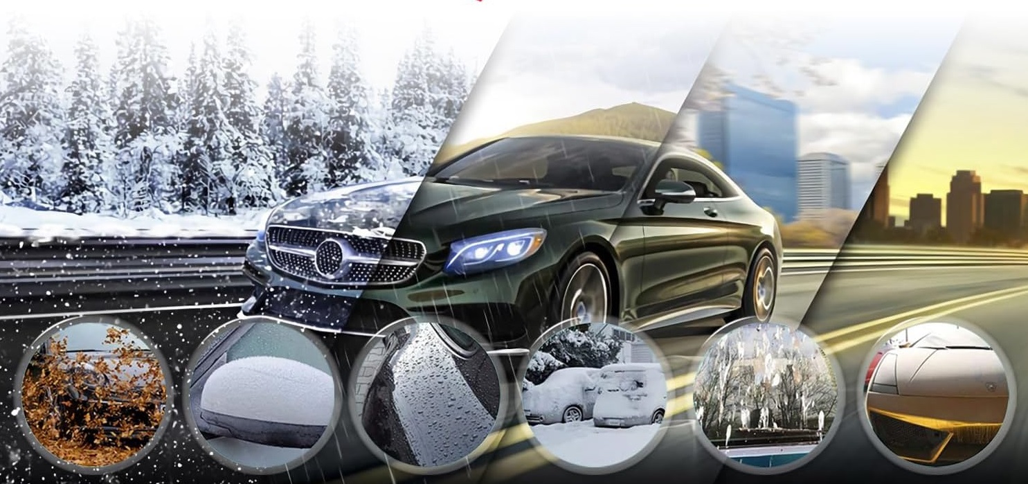 Pokrowiec magnetyczny na przednią szybę samochodu