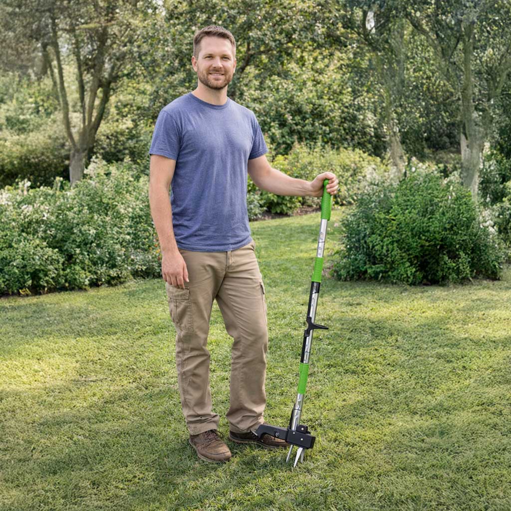 Teleskopowy wyrywacz chwastów