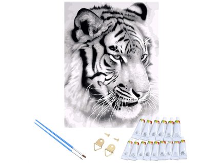 Urocza farba po numerach - tyger