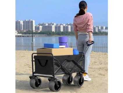 Składany wózek transportowy na plażę