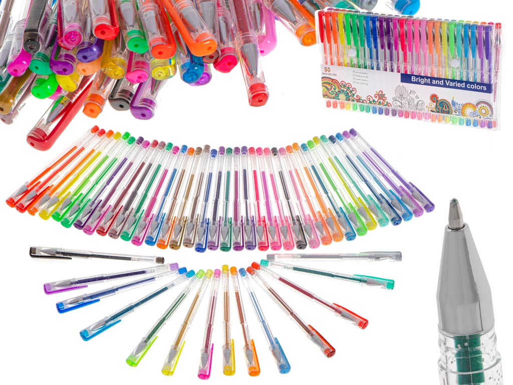 Set unic de 50 de pixuri cu gel