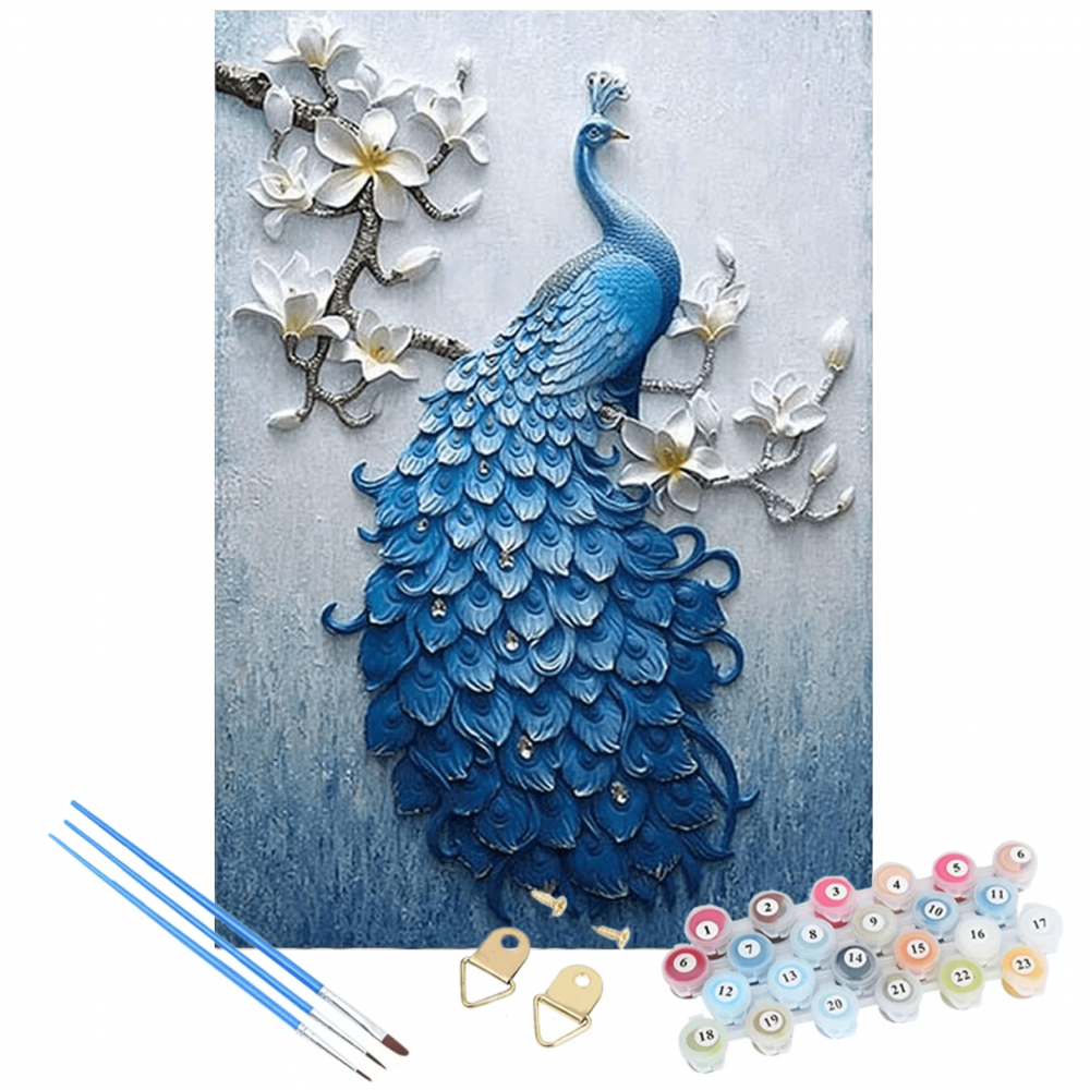 Enchanting Paint By Numbers - Peacock