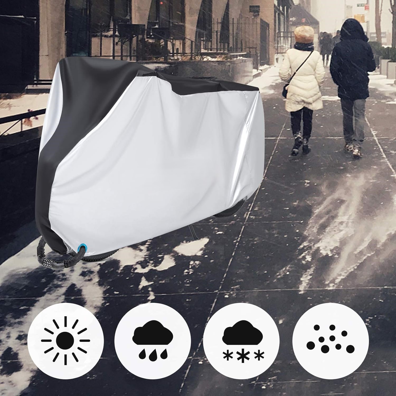 Husă unică impermeabilă pentru motocicletă/bicicletă