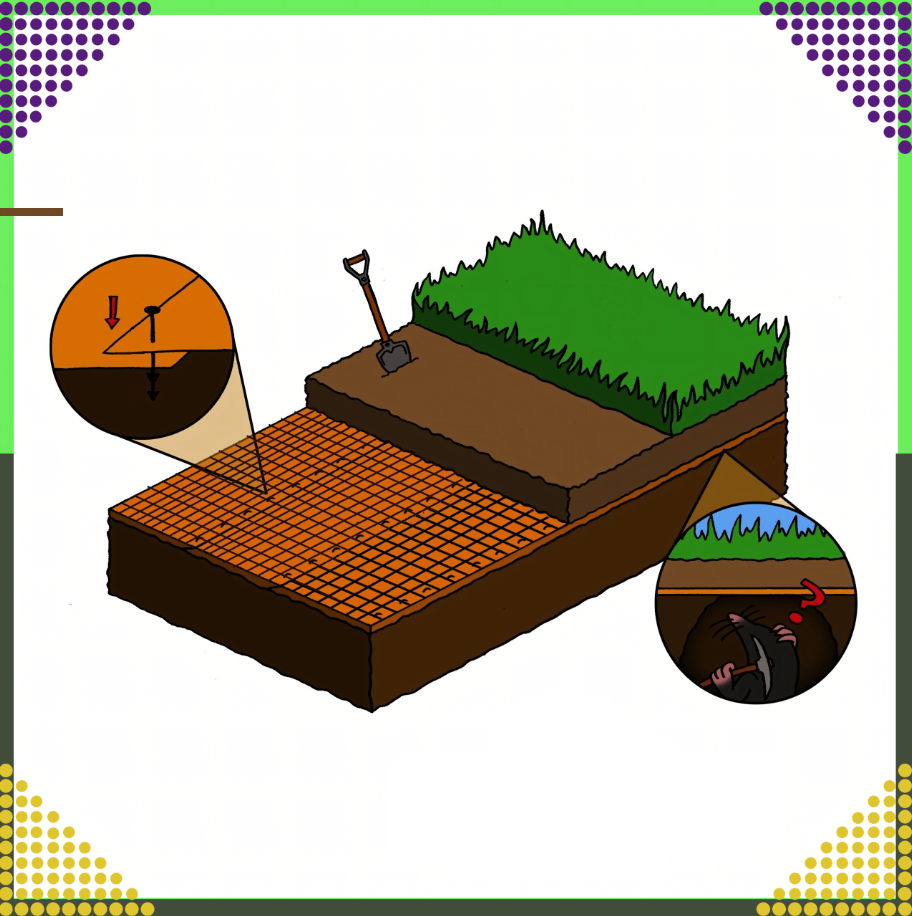 plasă pentru cârtițe