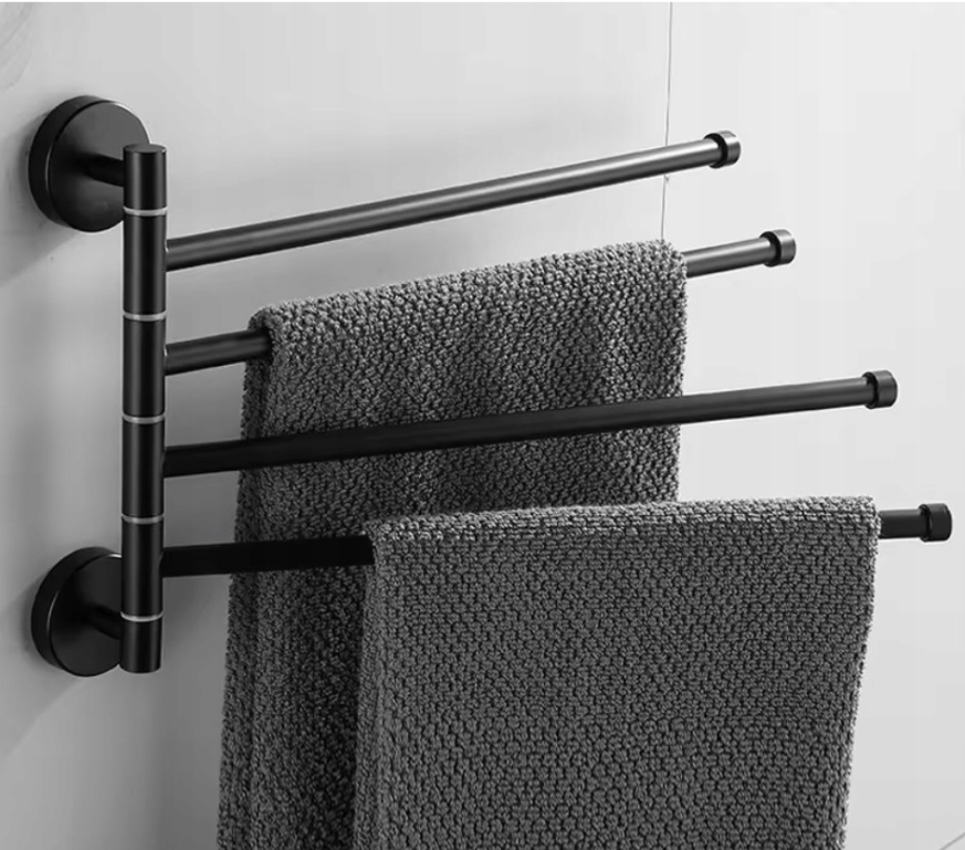 suport practic pentru prosoape de baie - 4 brațe