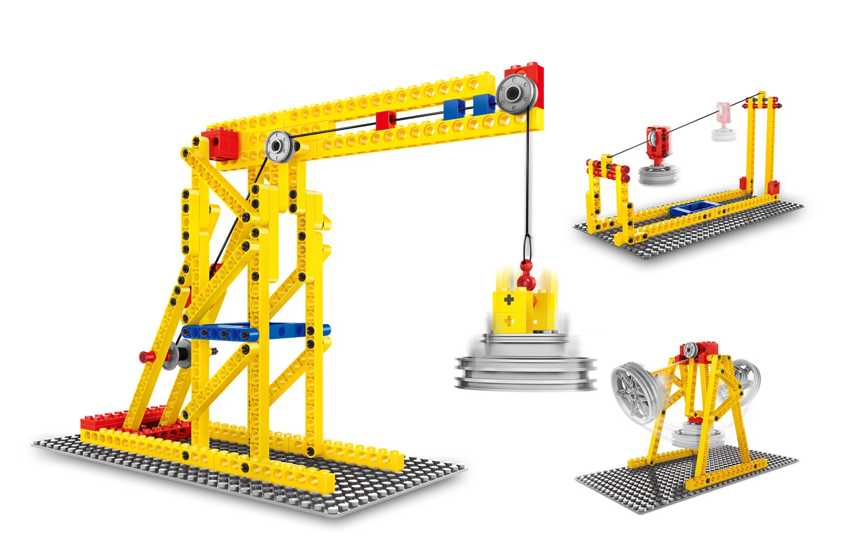 Kit de construcție extraordinar 3 în 1 - Macara - 165 părți