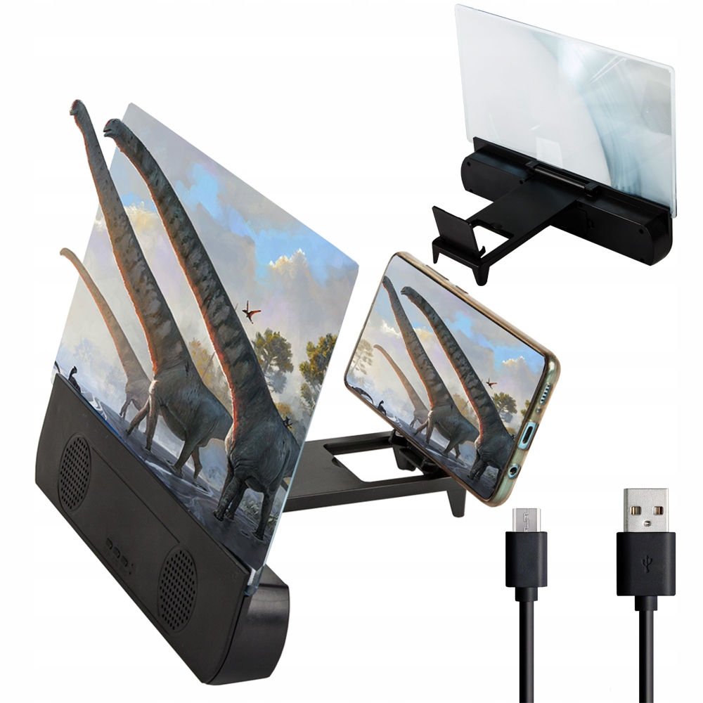 Lupă de ecran pentru telefon cu difuzor Bluetooth