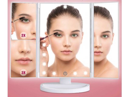 Oglinda cosmetica profesională cu iluminare LED