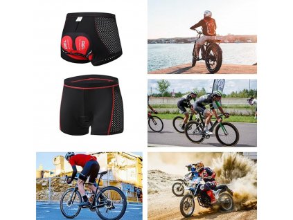 pantaloni scurți premium pentru ciclism pentru bărbați cu inserție de gel