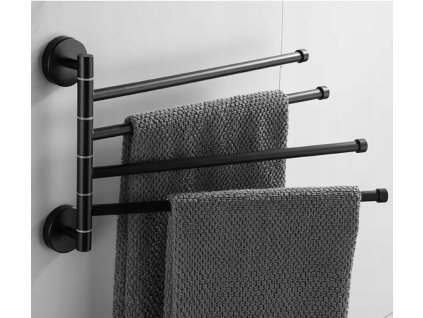 suport practic pentru prosoape de baie - 4 brațe