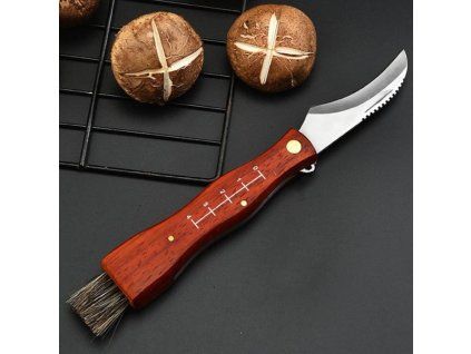 Cuțit pentru ciuperci cu perie