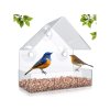 hrănitoare unică pentru păsări cu fereastră