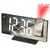 ceas deşteptător revoluţionar cu LED cu proiector şi oglindă