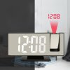 ceas deşteptător revoluţionar cu LED cu proiector şi oglindă