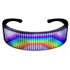 ochelari de petrecere eleganti, iluminați cu LED, cu animații reglabile prin Bluetooth