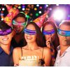 ochelari unici de petrecere, iluminați cu LED, cu animații reglabile prin Bluetooth
