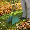 Colector ergonomic de frunze și iarbă cu mânere lungi