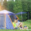 Cort auto-pliabil de calitate pentru 5 persoane - cort de camping impermeabil