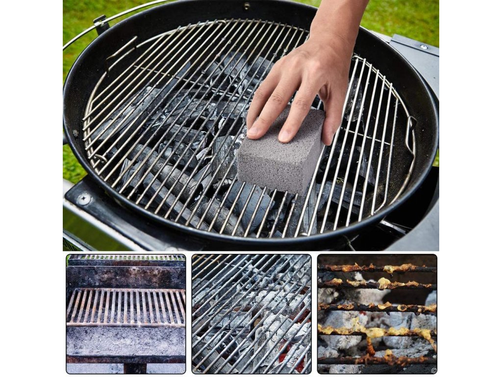 čistilni kamen za hitro čiščenje žara, rešetk in zažganin