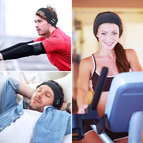 bluetooth naglavni trak za spanje in tek