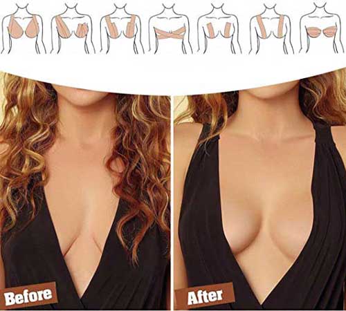 priročen lepilni trak na prsih