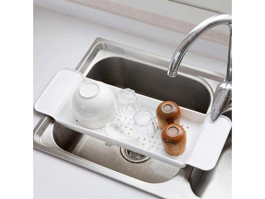 Praktična nastavljiva polica za kad ali umivalnik