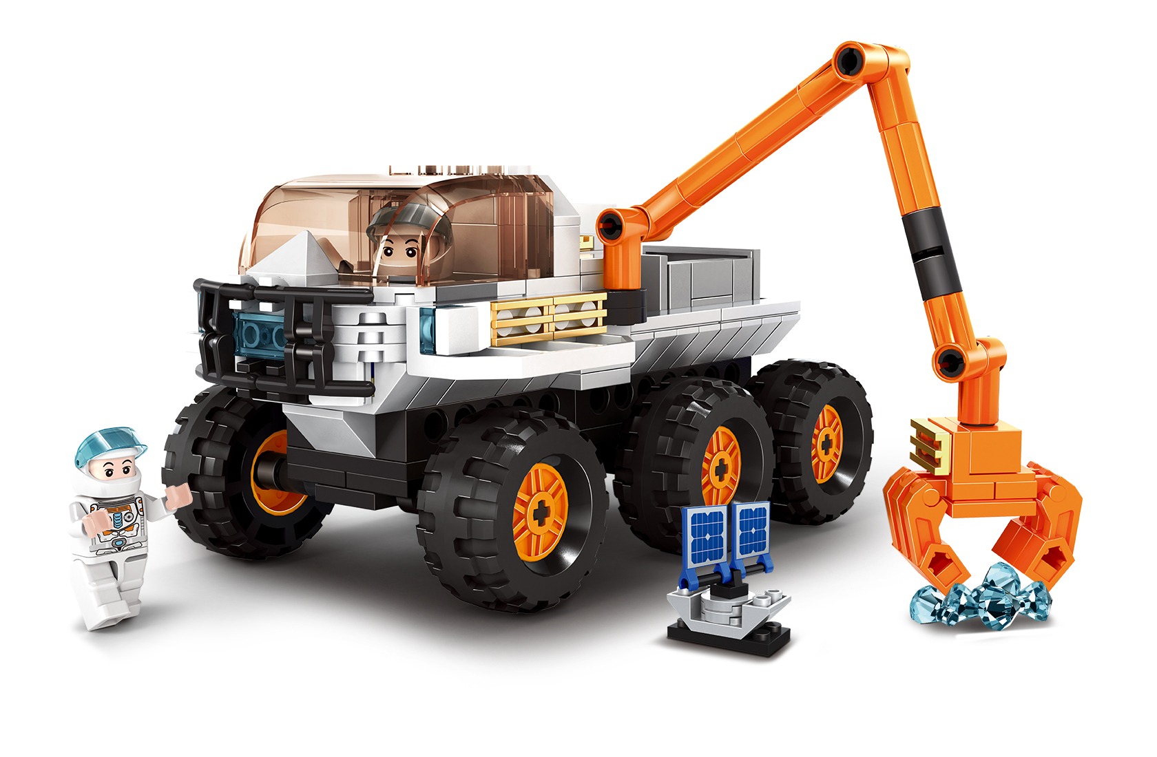 Edinstveni gradbeni komplet - Lunarni rover - 249 blokov